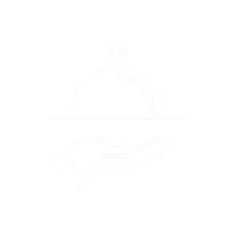 ikona dania na dłoni